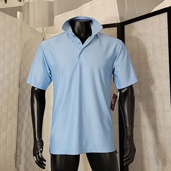 BRAND NEW ULTRA CLUB 3-BUTTON PLACKET WITH COLLAR MEN'S SHORT SLEEVE POLO SHIRT - Picture 11 of 15